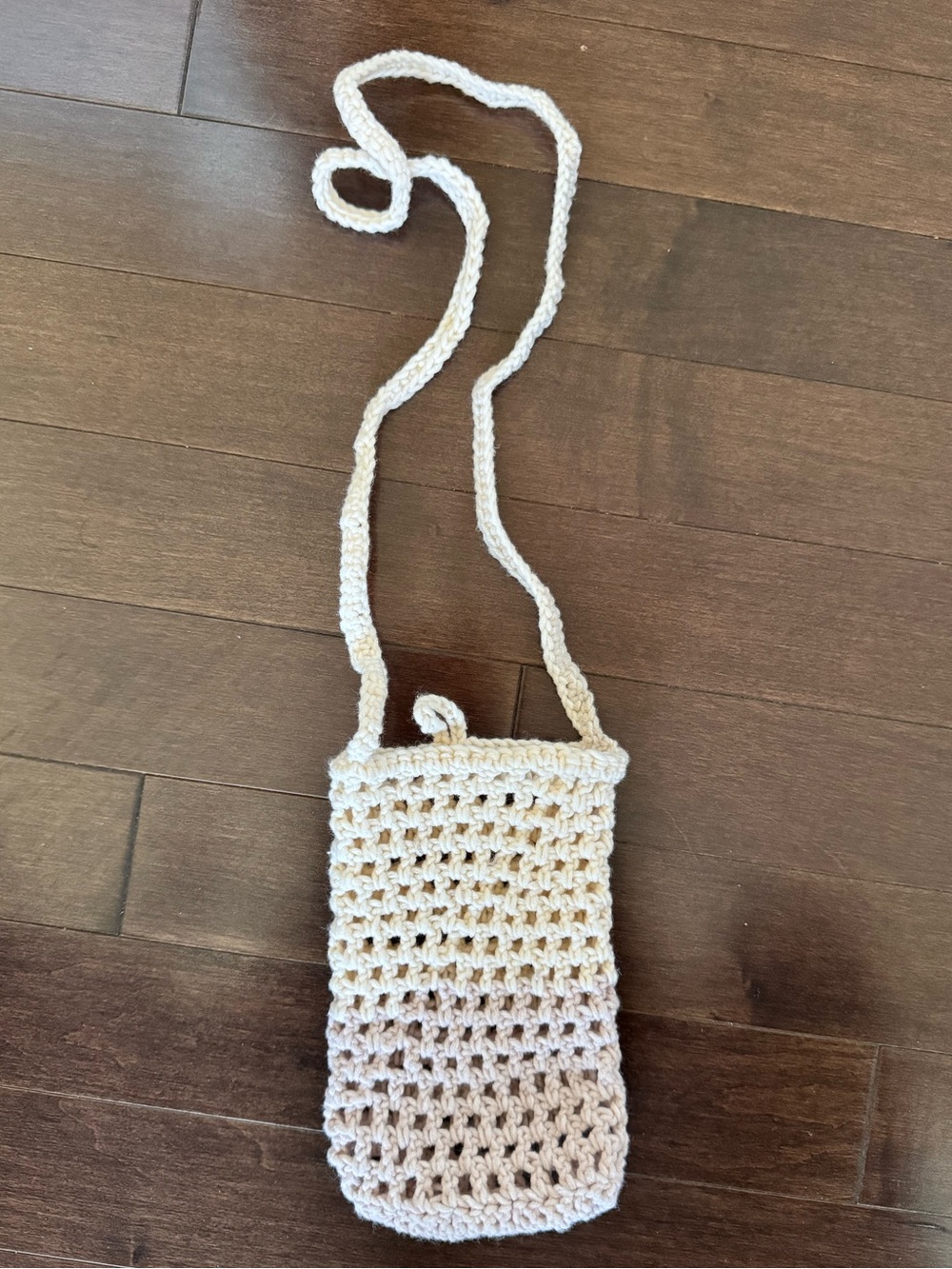 Crocheted Cell Phone Bag, Crossbody Phone Purse for Women